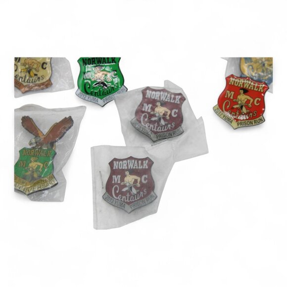 Norwalk Centaurs M/C Yuma Prison Run Patch & Pin Collection 2012-2015 - Picture 6 of 14